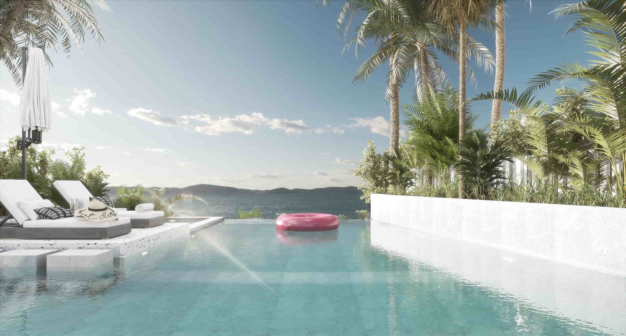 Hacienda Bay - Standalone villa lagoon view